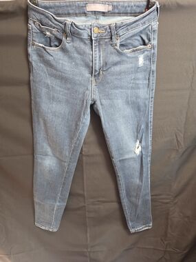 Just USA Medium Blue Distressed Skinny Jeans Size 28